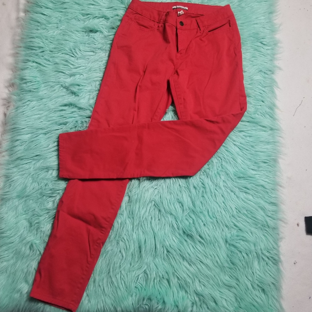 Tommy Hilfiger Red Skinny Jeans Size 4